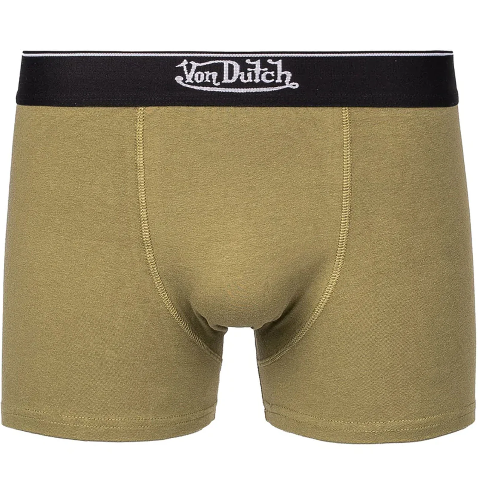 Von Dutch Mens Contrast 3 Pack Elasticated Boxer Shorts - Green Multi - Image 4