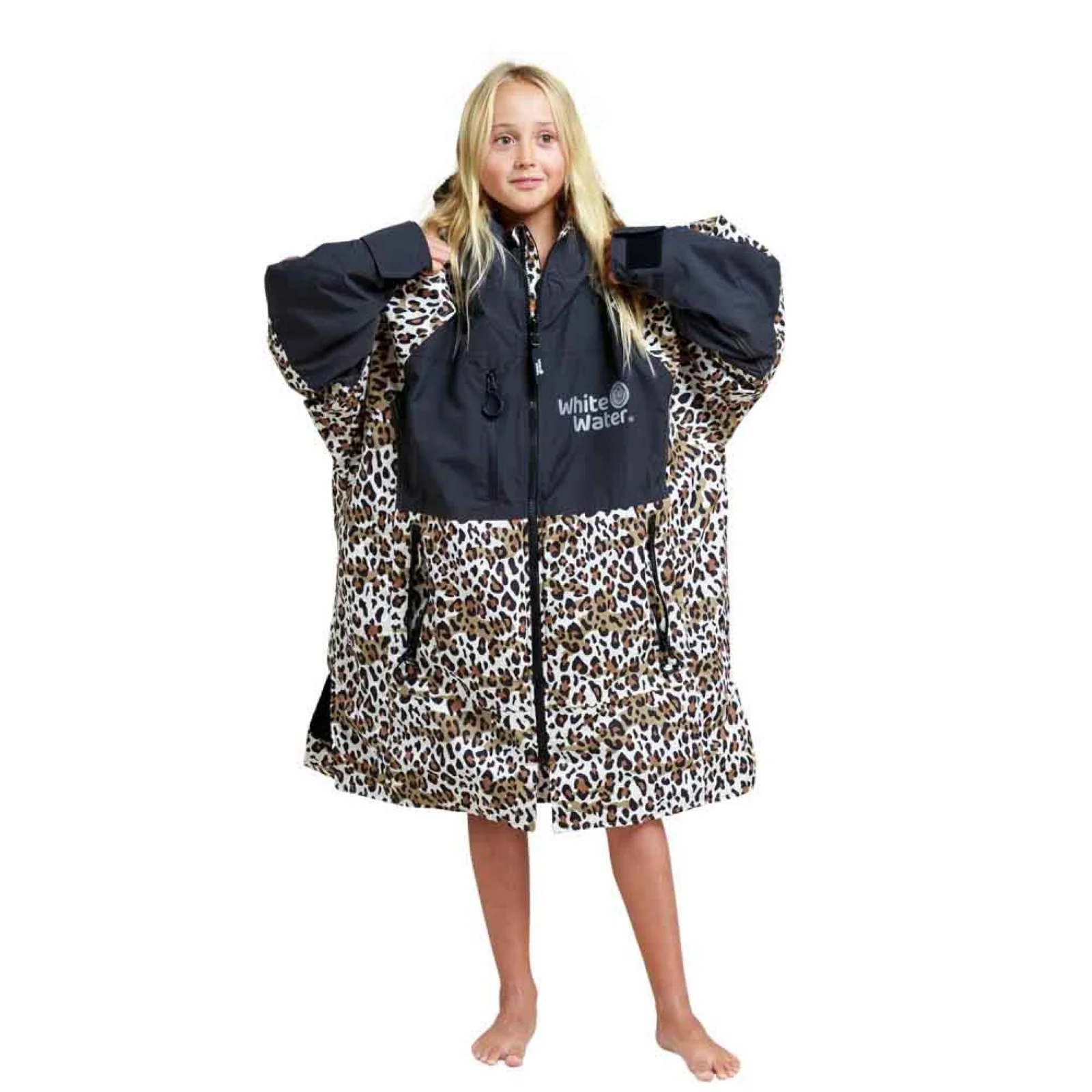 White Water Kids Hard Shell Waterproof Changing Robe - Image 13